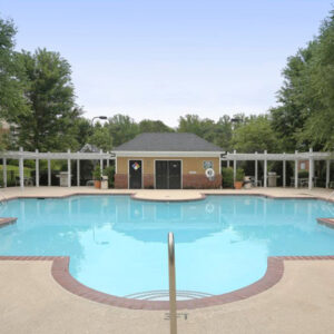 A large pool on our apartment grounds - The Legends Apartments