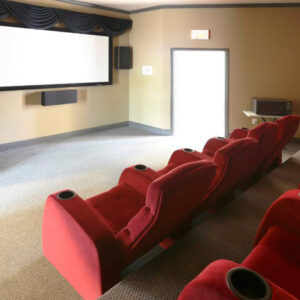 The theater room at our apartment complex - The Legends Apartments