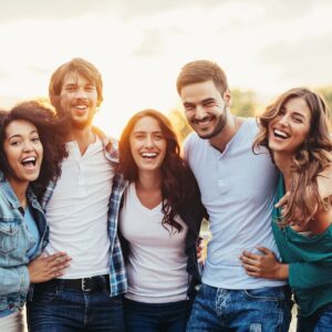 friends laughing