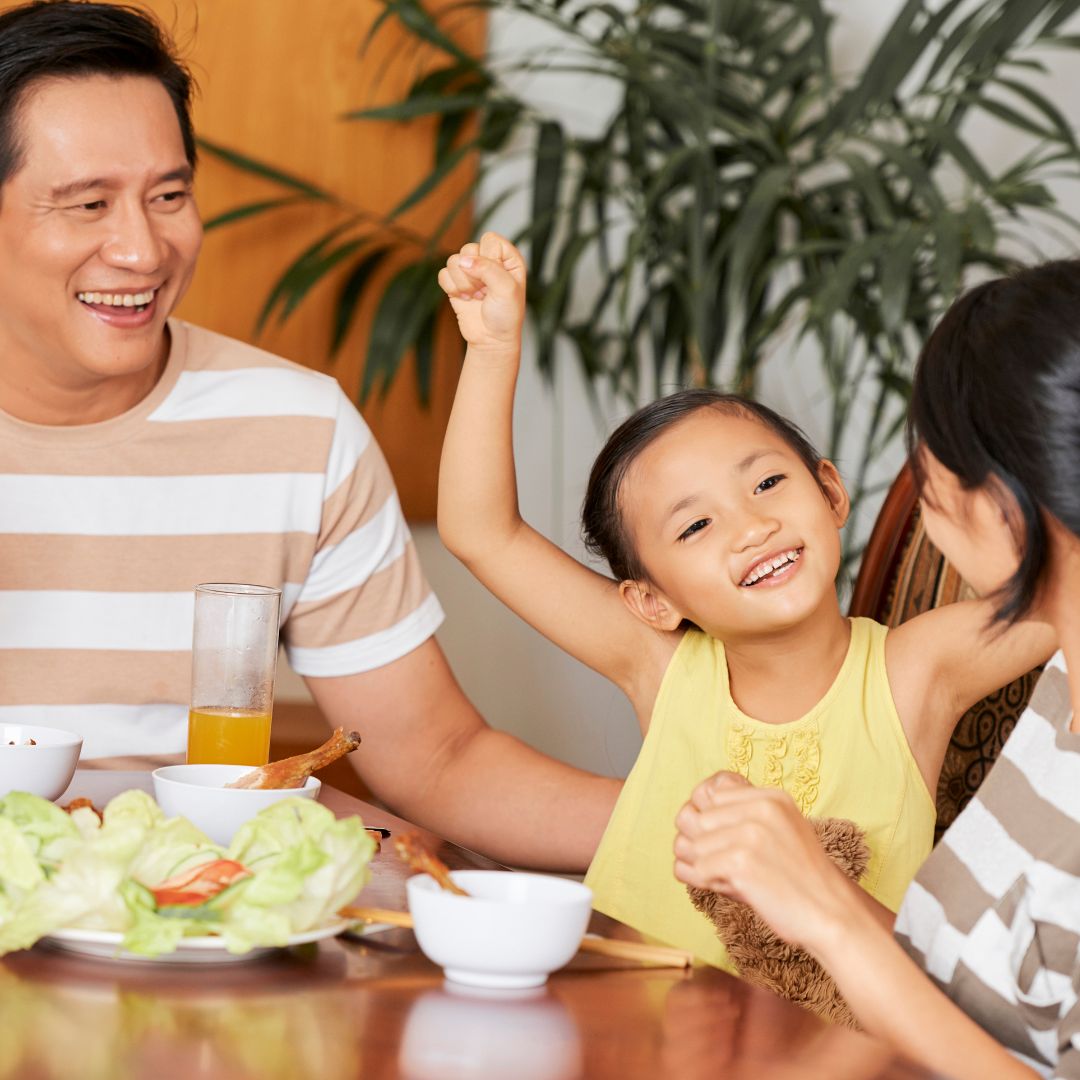 family eating