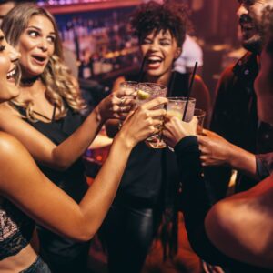 friends at nightclub