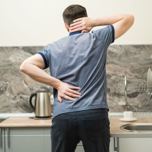 man with back pain