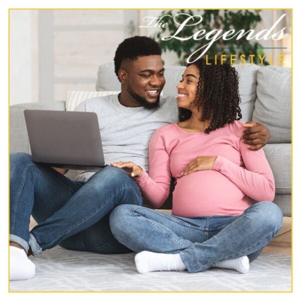 a couple with a pregnant woman