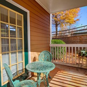 luxury apartment patio